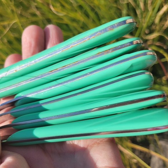 Fiesta Sea Mist Flatware ~ Swirl ~ 6 Pieces ~ Post-86 ~ Collectible - Picture 10 of 16